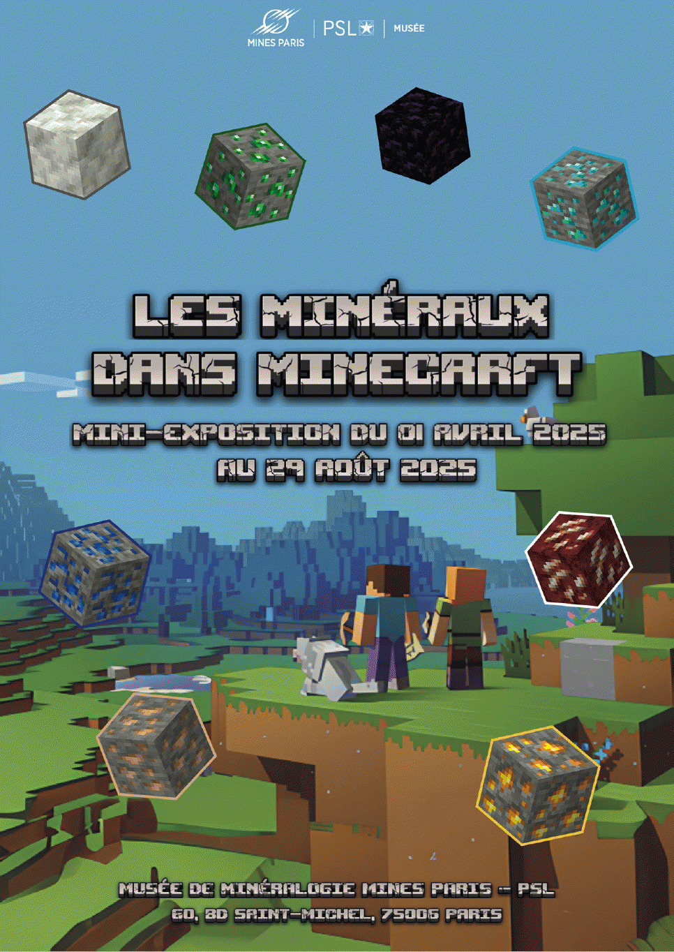 Les minéraux dans Minecraft