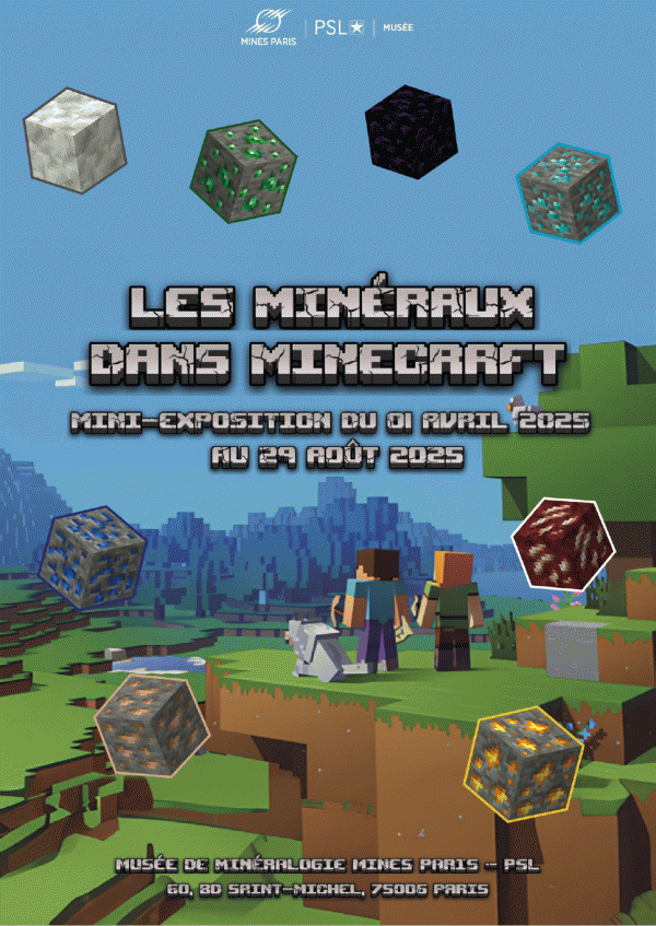 Les minéraux dans Minecraft