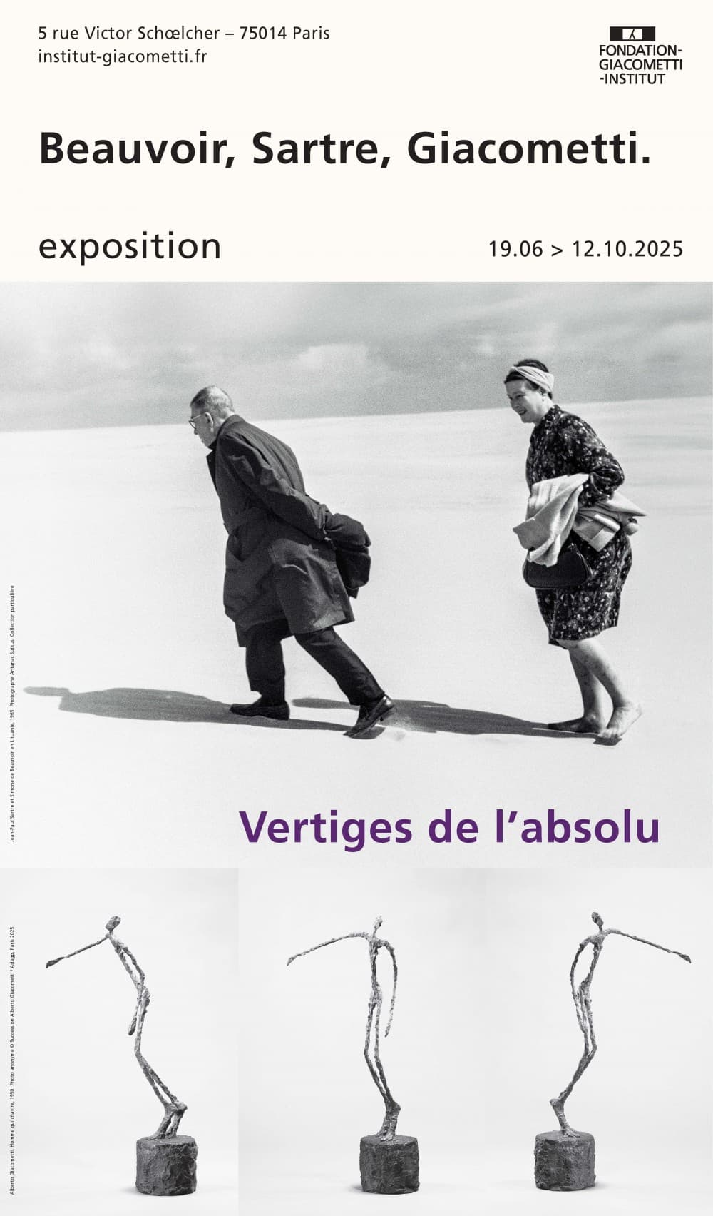 Beauvoir, Sartre, Giacometti. Vertiges de l’absolu