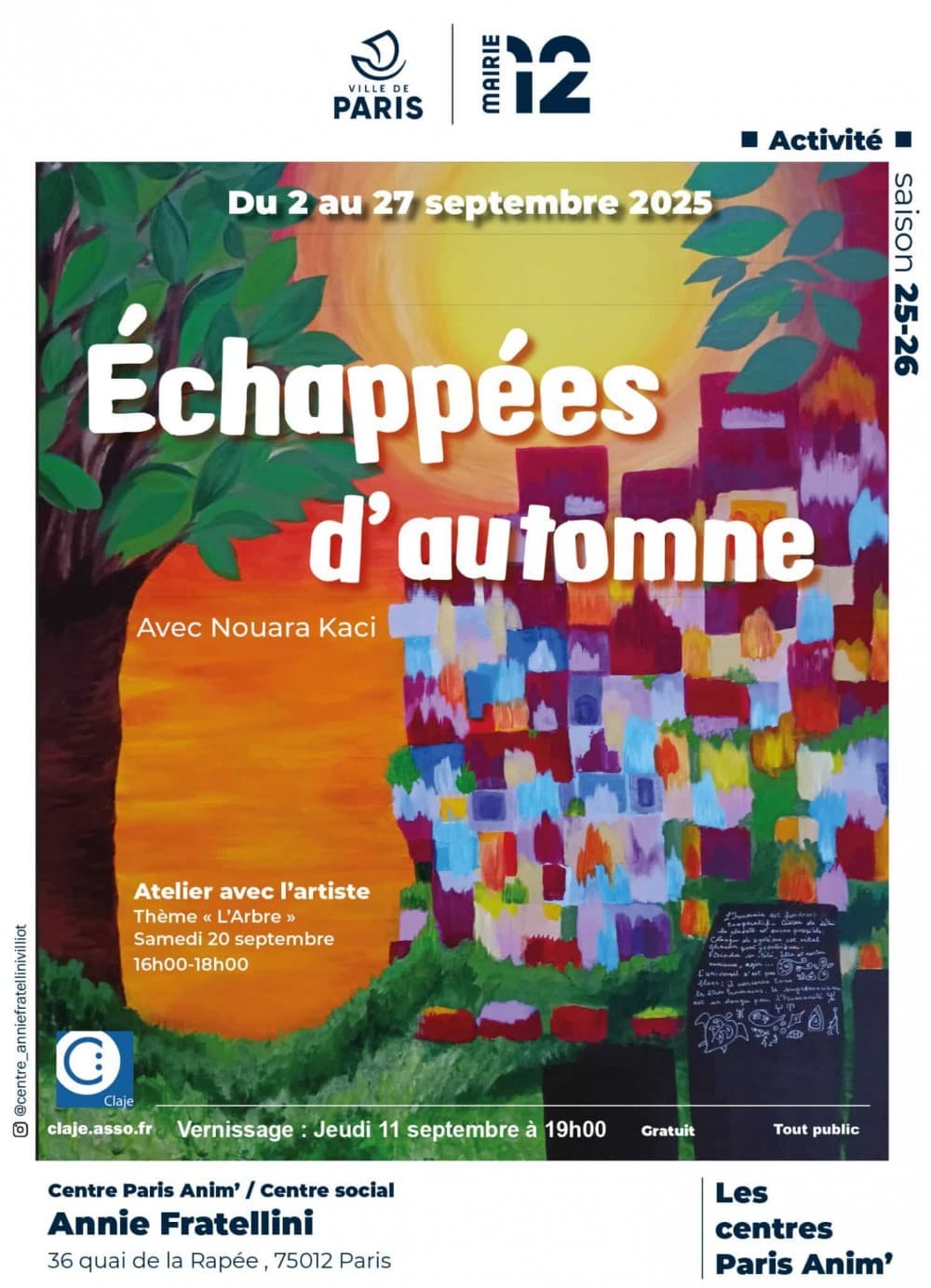Échappées d'automne : Nouara Kaci