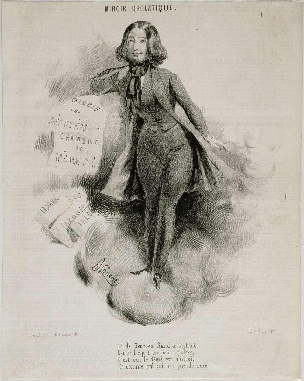 George Sand chez Eugène Delacroix