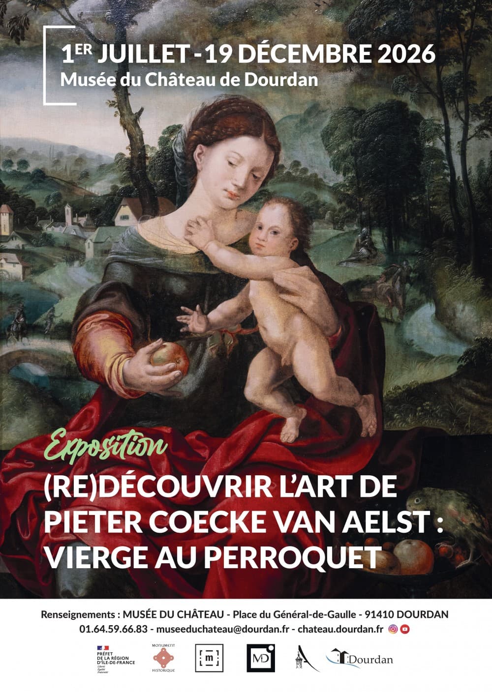 (Re)découvrir l'art de Pieter Coecke van Aelst - Vierge au perroquet
