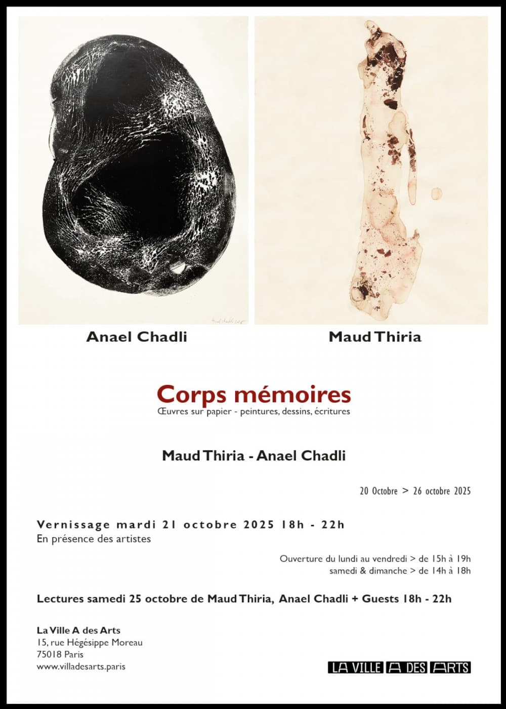 Corps mémoires : Maud Thiria, Anael Chadli