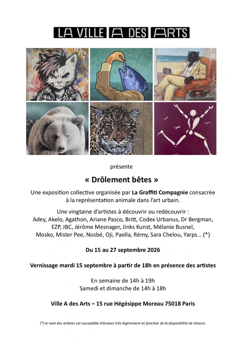 Drôlement bêtes : La Graffiti Compagnie